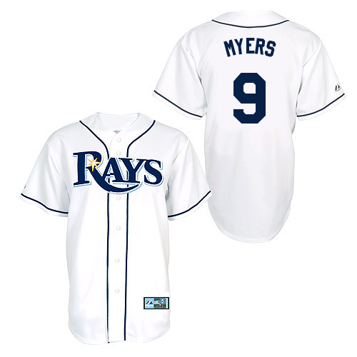 Wil Myers #9 Youth Baseball Jersey-Tampa Bay Rays Authentic Home White Cool Base MLB Jersey